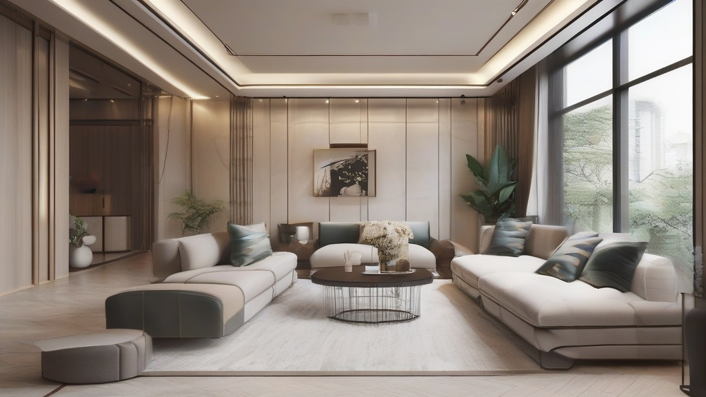 客厅与开放式厨房的完美融合：打造通透社交型家居空间